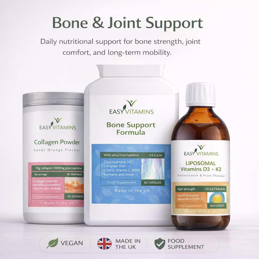 Best Bone Support Vitamins in the UK for Strong Bones & Joints