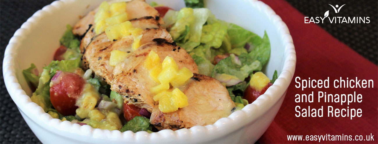 Spiced chicken & pineapple salad recipe
